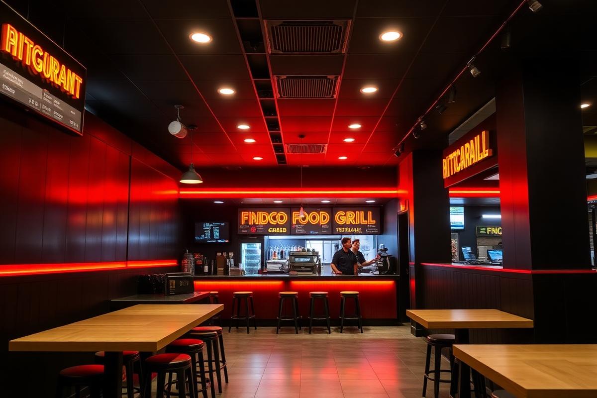 Interior del punto de venta de La Barbacoa del Rey en Bogotá